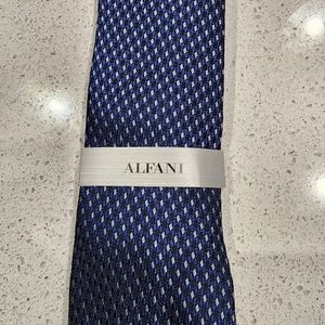 Alfani Mens Kimble Silk Blend Professional Neck Tie Navy O/S